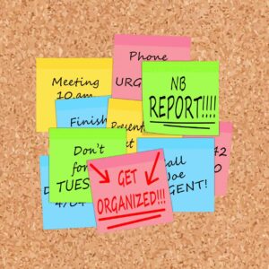 Stay Focused and Organized - Corkboard